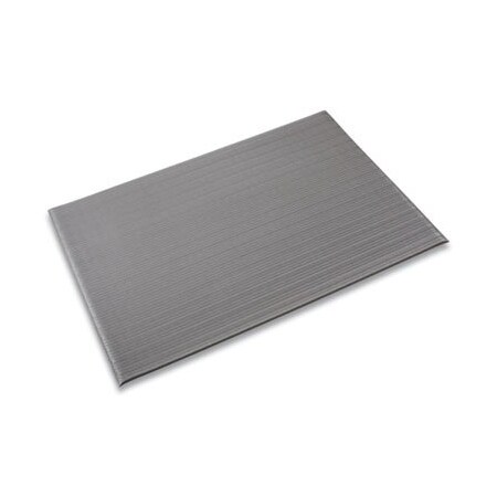 Crown Matting Technologies Crown, Ribbed Vinyl Anti-Fatigue Mat, 24 X 36, Gray FL2436GY